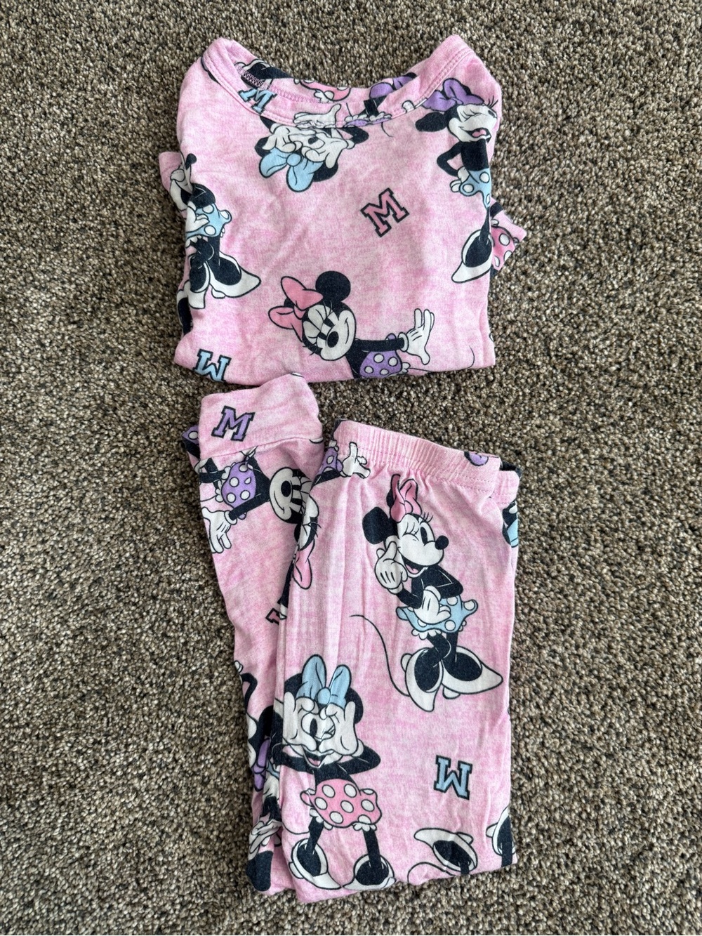 Minnie Mouse Pink Toddler Pajama Set - Girls 4T